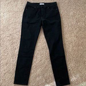 Black denim skinny jeans